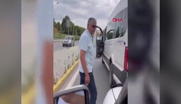 Okul servisi şoföründen tehdit! "Senin nefesini keserim!"