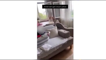 Görüntüye tepki yağıyor: Bir anne evladına böyle şaka yapar mı?