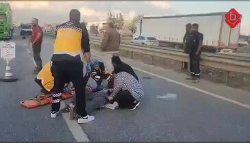 Bursa'da motosiklet kazası! Genç kız ağır yaralı...