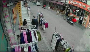 Depremde panik anları! Cama çıkarak çığlık attı