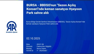 BBDSO'nun "Sezon Açılış Konseri"nde keman sanatçısı Hyeyoon Park sahne aldı