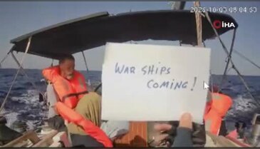 Küresel Sumud Filosu'nun Gazze'ye ilerleyen son teknesi Marinette'e baskın!