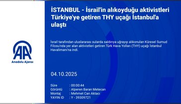 İsrail'in alıkoyduğu aktivistler Türkiye'de!