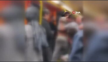 Bursa metrosu karıştı! Sefer durdu, güvenlik zorla ayırdı