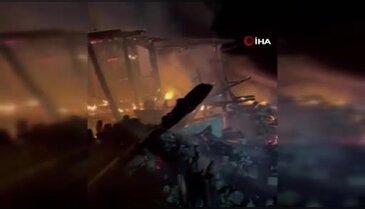 Yanan ev çöktü: iki kardeş enkaz altında