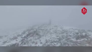 Bursa'nın en tepe noktası beyaz örtüyle kaplandı!