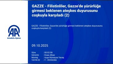 Ateşkes haberini alan Filistinliler şükür secdesi yaptı