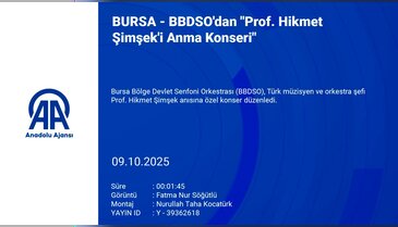 BBDSO'dan "Prof. Hikmet Şimşek'i Anma Konseri"
