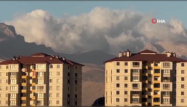 Cilo Dağı'nda oluşan bulut kümesi görsel şölen sundu