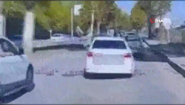 Makas atarak trafiği tehlikeye attı