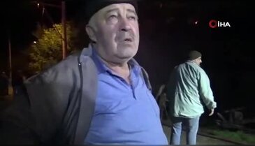 Korku dolu anlar! Samanlık alev alev yandı