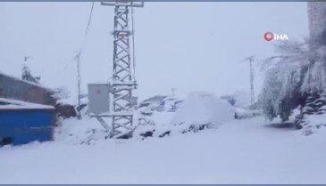 Erzurum beyaz örtüyle kaplandı