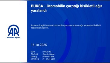 Bursa'da otomobil bisikletliye çarptı! Ağır yaralandı