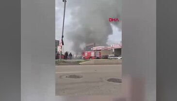 Ankara Ostim OSB'de bir iş yerinde yangın çıktı