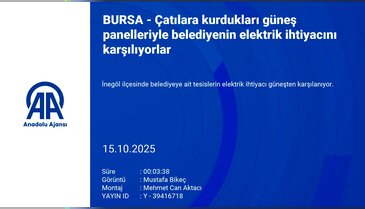 Bursa'daki belediye, elektrik ihtiyacını güneşten karşılıyor