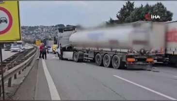 Hurdaya dönen tırdan burnu bile kanamadan çıktı!