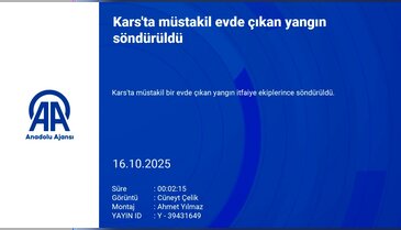 Müstakil evde çıkan yangın söndürüldü