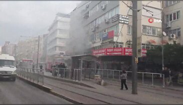 İş hanında korkutan yangın