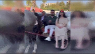 Çeyiz taşıma merasimi görenleri şaşırttı