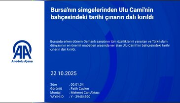 Bursa Ulu Cami'de acı görüntü