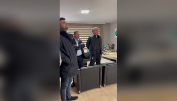 Bursaspor Başkanı Enes Çelik'in sözleri tesis duvarlarında!