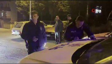 Gazeteciye tepki gösteren alkollü sürücüye baba azarı