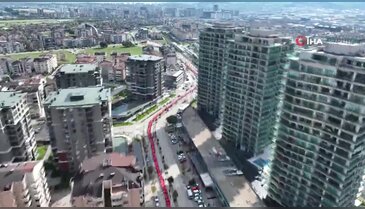 Bursa'da dev Türk Bayraklı kortej