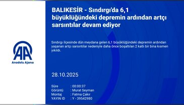 Deprem sonrası artçı sarsıntılar devam ediyor