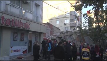 Gebze'de çöken binanın eski hali ortaya çıktı