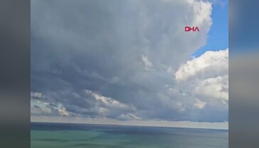 Zonguldak'ta aynı anda gökkuşağı ve hortum