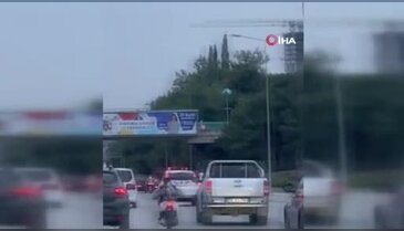 Bursa'da herkesi tehlikeye attı! Maganda kamerada...