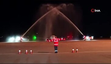 Süleymaniye'ye 2 buçuk yıl aradan sonra ilk Türk uçağı iniş yaptı