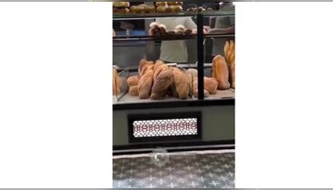 Fırında mide bulandıran görüntü!