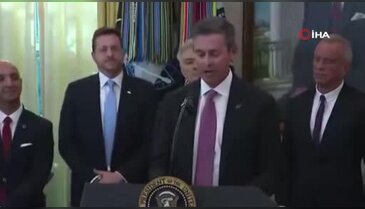 Trump'ın basın toplantısında korku dolu anlar!
