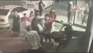 Engelli adama bıçaklı saldırı kamerada