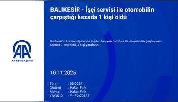İşçi servisi ile otomobil çarpıştı: 1 ölü