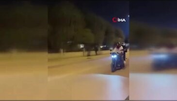 Bursa'da motosiklet şovu kötü bitti! O anlar kamerada...