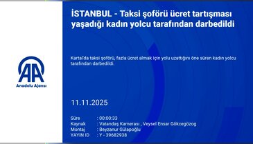 Taksi ücretini fazla bulan kadın şoförü darp etti! O anlar kamerada...