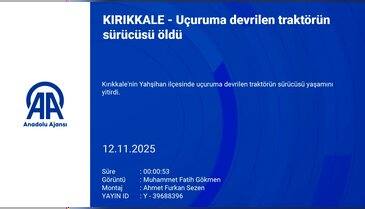 Traktör uçuruma devrildi: 1 ölü