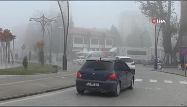 Yoğun sis ulaşımı olumsuz etkiledi
