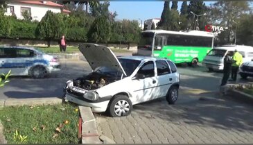 Ehliyetsiz sürücü direksiyon hakimiyeti kaybedince...