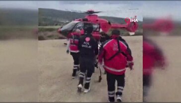 Gökçeada'da rahatsızlandılar: Helikopter ambulansla...