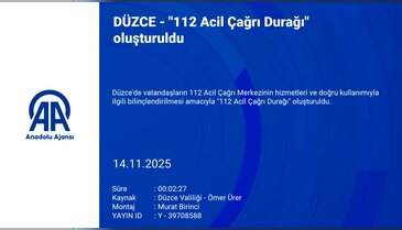 O şehrimizde "112 Acil Çağrı Durağı" kuruldu