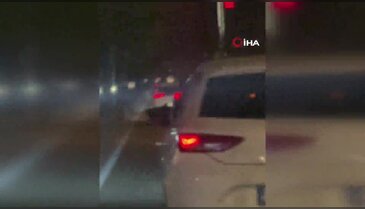 Bursa'da trafikte tehlikeli görüntüler!