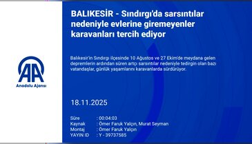 Sındırgı'da sarsıntılar nedeniyle evlerine giremediler: Çözümü böyle buldular...