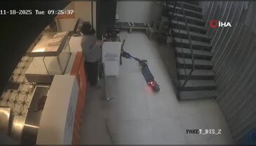 Ölümden kıl payı kurtuldu, o anlar kamerada