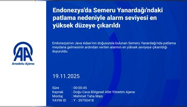 Yanardağ patladı, alarm seviyesi en yüksek düzeye çıkarıldı!