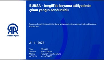 Bursa'da boyama atölyesinde yangın!