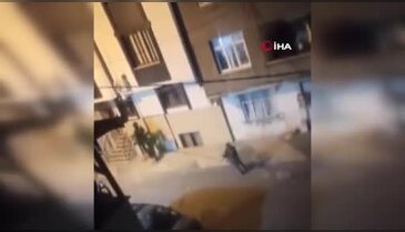 Taş ve sopalı kavga kamerada
