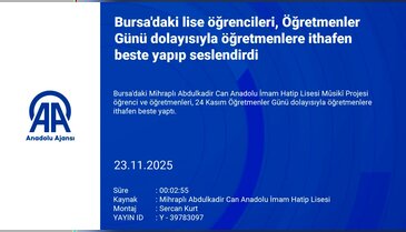 Bursa'da okulda duygulandıran anlar!